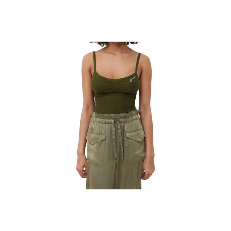 GANNI Tapered Cargo Trousers-4