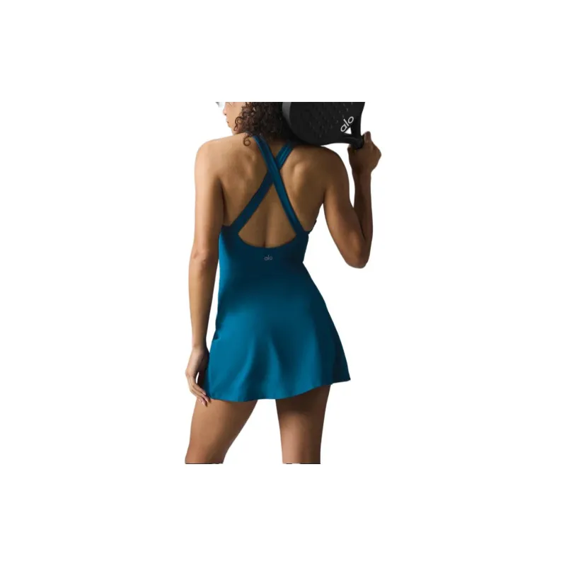 Alo Yoga ALOSOFT BACKSPIN Sleeveless Dress Women's-14