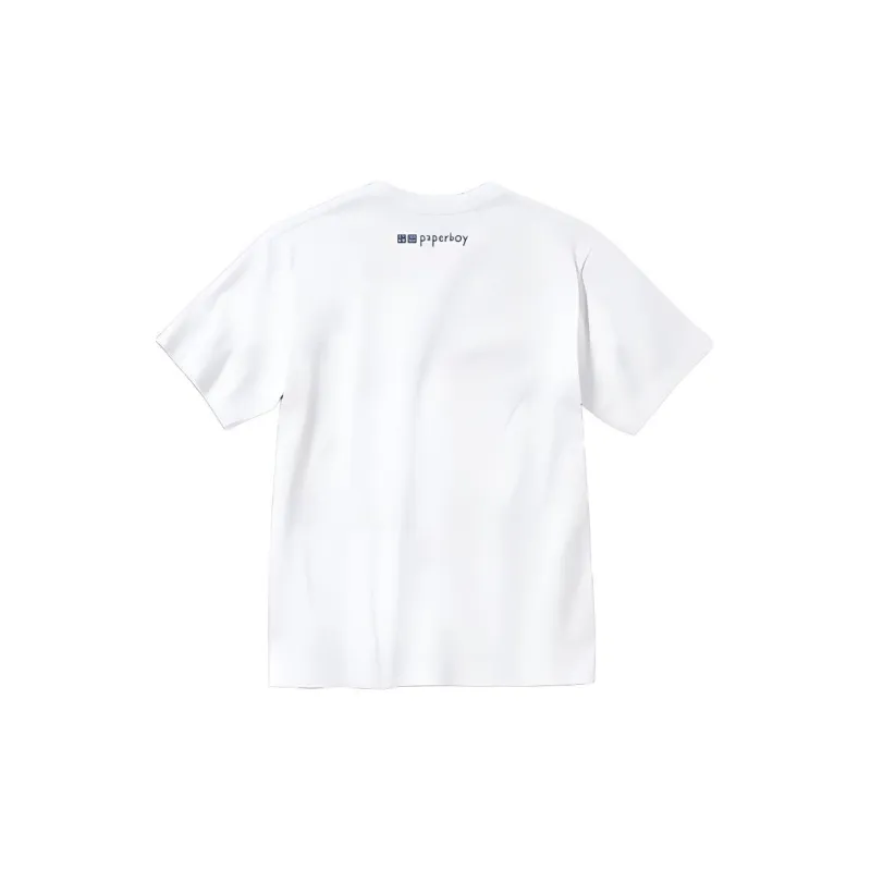 UNIQLO Paperboy Collaboration Edition T-Shirts Unisex White-1