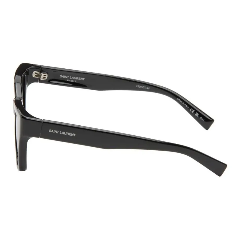 SAINT LAURENT Eyewear Logo print Square frame Sunglasses-1