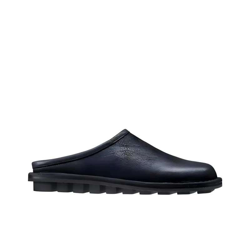 Trippen Wrap-toe Slippers Men's Black-1