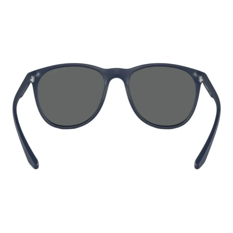 EMPORIO ARMANI Metal Nylon Bio-Nylon Fiber Irregular Shape Sunglasses Women's Dark Blue-4