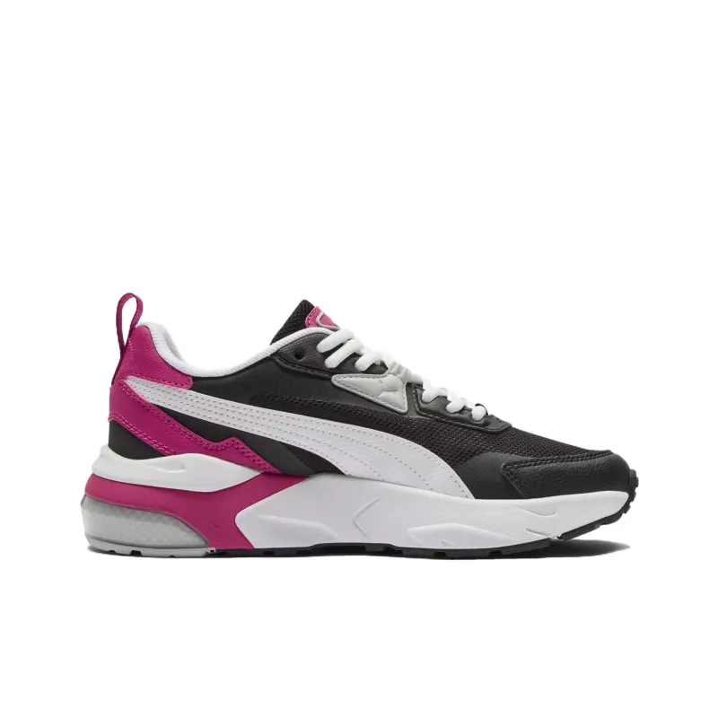 PUMA Vis2k Anti Slip Wear Resistant Low Top Casual Shoes Women's Black White-1