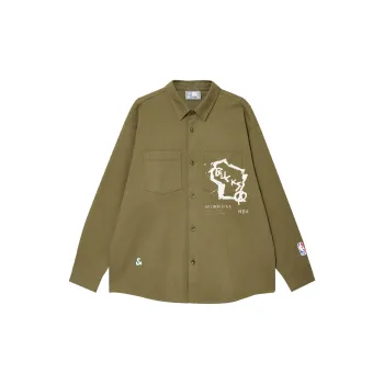 JACK JONES· Long Sleeved Shirt Top Men's Army Green