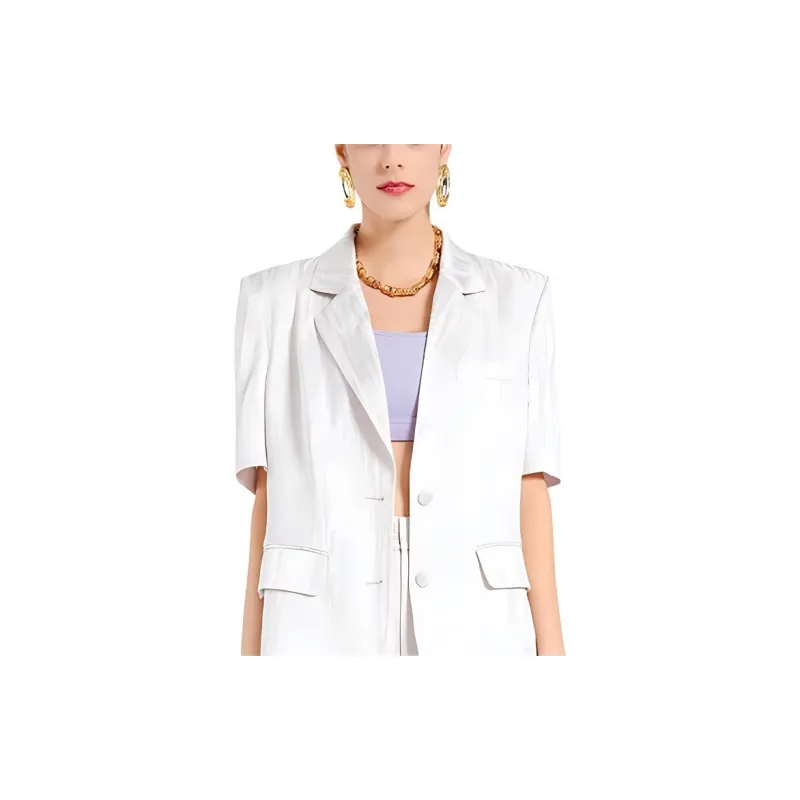 BESIONIA SS24 Business Suits Coats Women's Light Purple-5