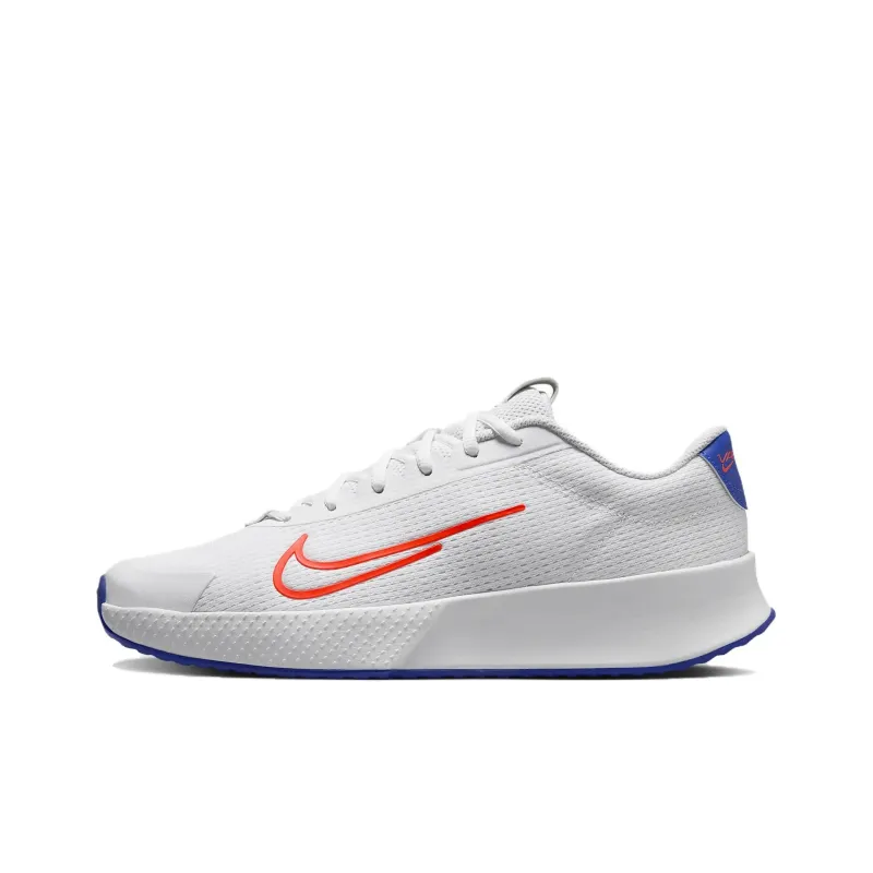 Nike Court Vapor Lite 2 Abrasion Resistant Low Top Tennis Shoes Men's White-0