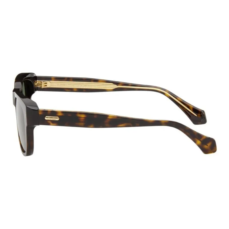 CARTIER Acetate Irregular Shape Sunglasses Men's Tortoiseshell-1