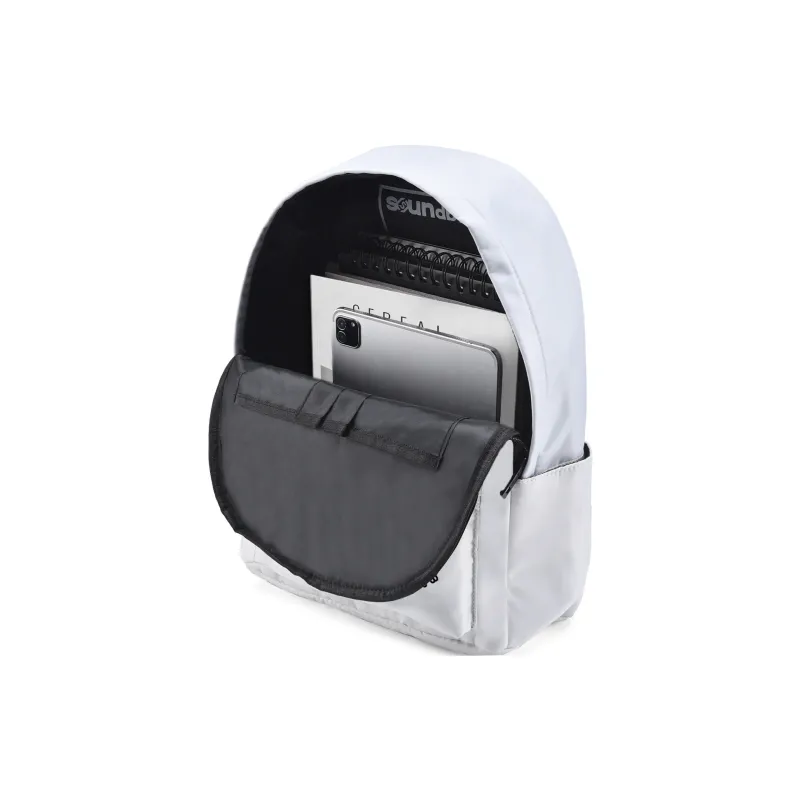 ONRF SOUNDBYTE Polyester Backpack Laptop Bag Unisex White-17