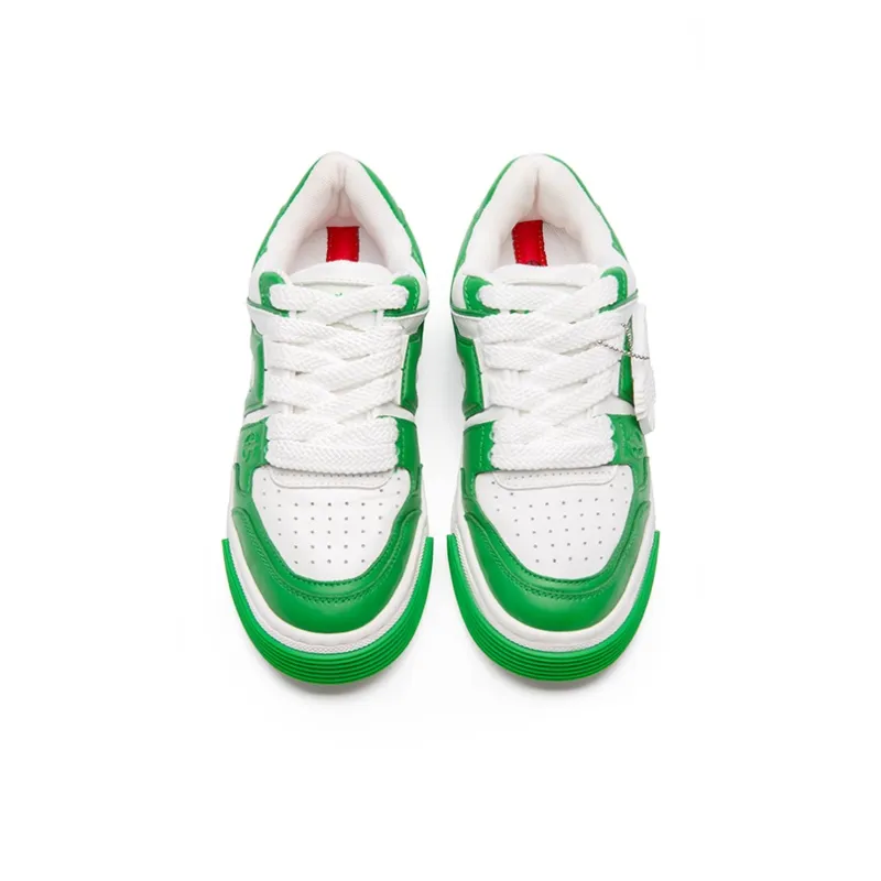 BLOCCO5 Mars Shoes Low Top Skateboard Shoes Unisex Green-3