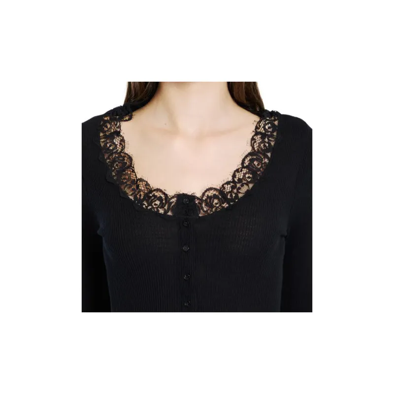 SAINT LAURENT Laced Buttoned Cardigan-4