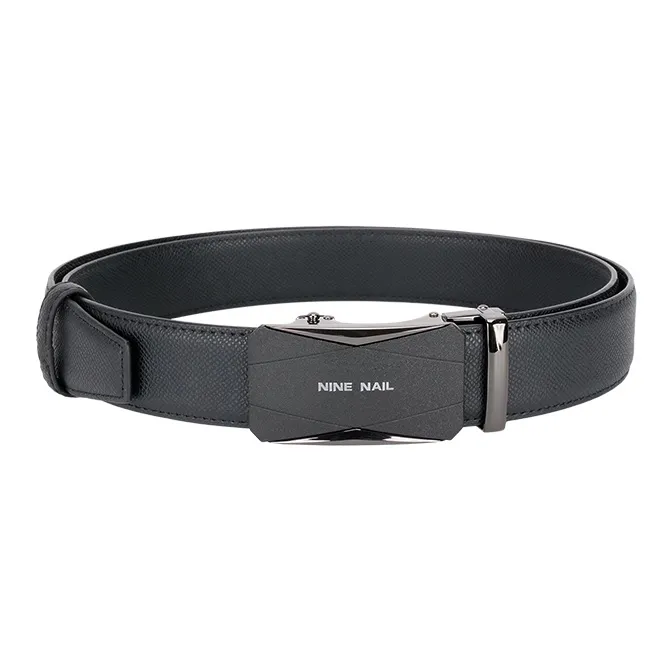 NINE NAIL Cow Leather Leather Belts Men's Width  3.5cm-2