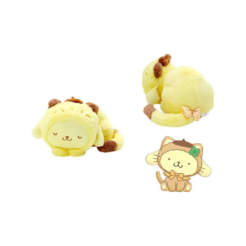 Sanrio Meow Healing Collection Pompompurin Dolls Plush Doll 18cm High-1