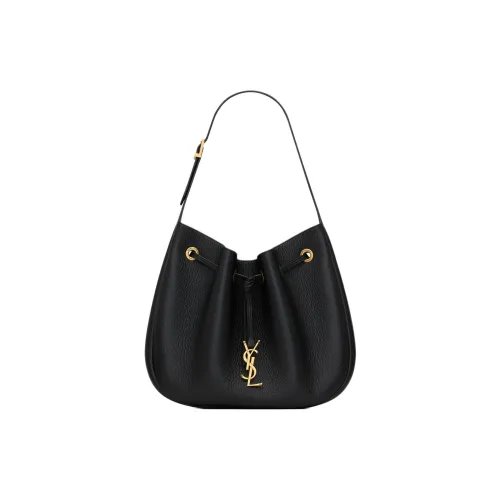 SAINT LAURENT Paris VII Small Hobo Leather Handbags