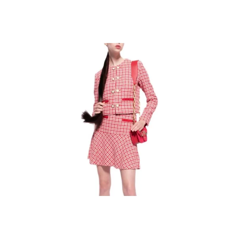 PINKO FW23 Casual Short Skirts Women's Pink-2