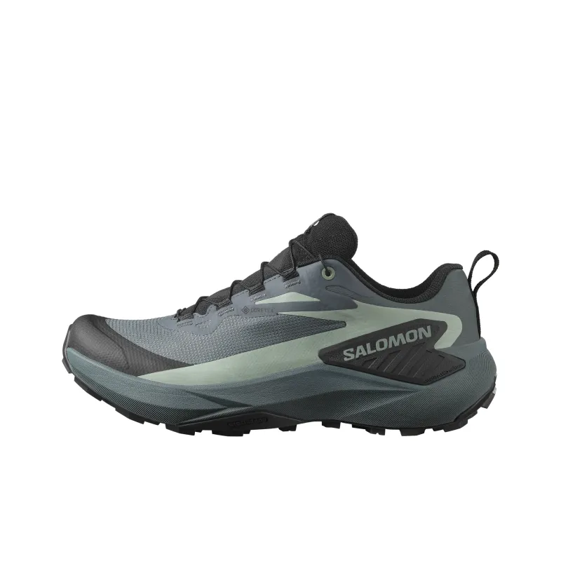 SALOMON Genesis Gore Tex Turbulence Black Green Milieu Women's-0