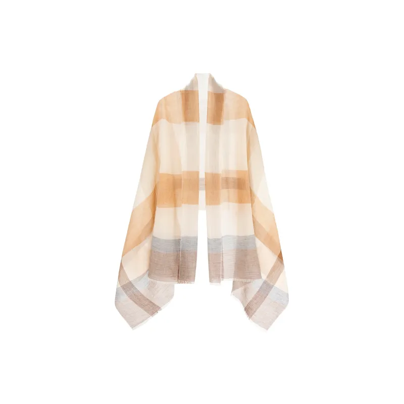 Shanghai Story Sheep Wool Knit Scarves Women's 7 Colors Available For Selection-6