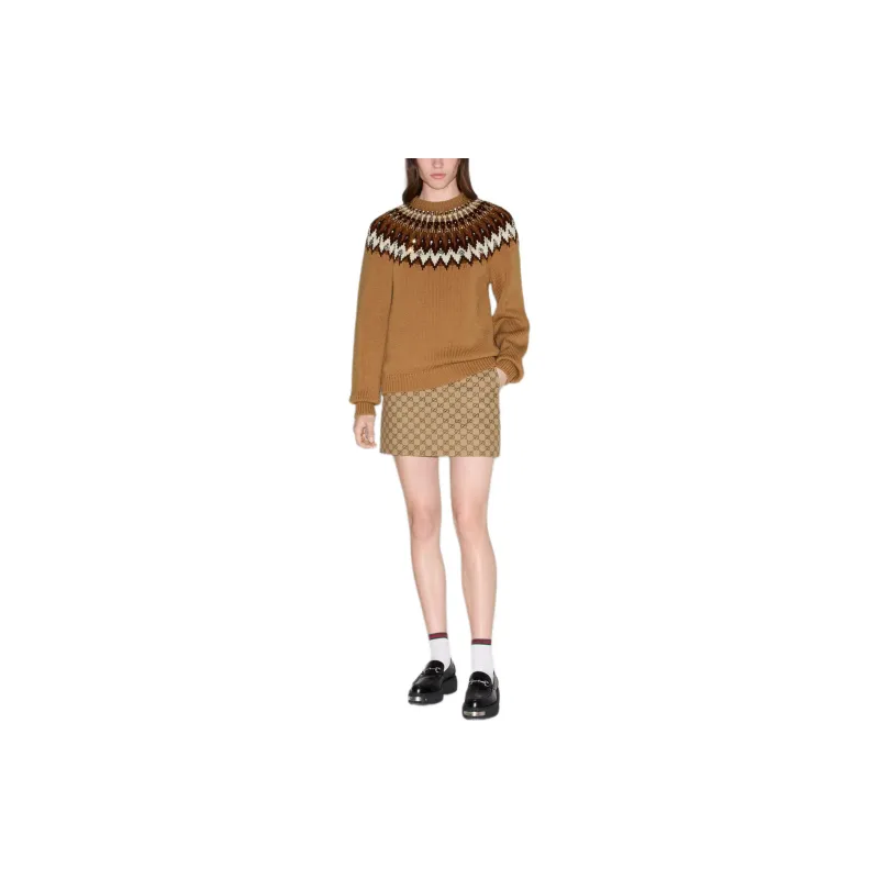 GUCCI Norwegian Jacquard Knit Sweater-2