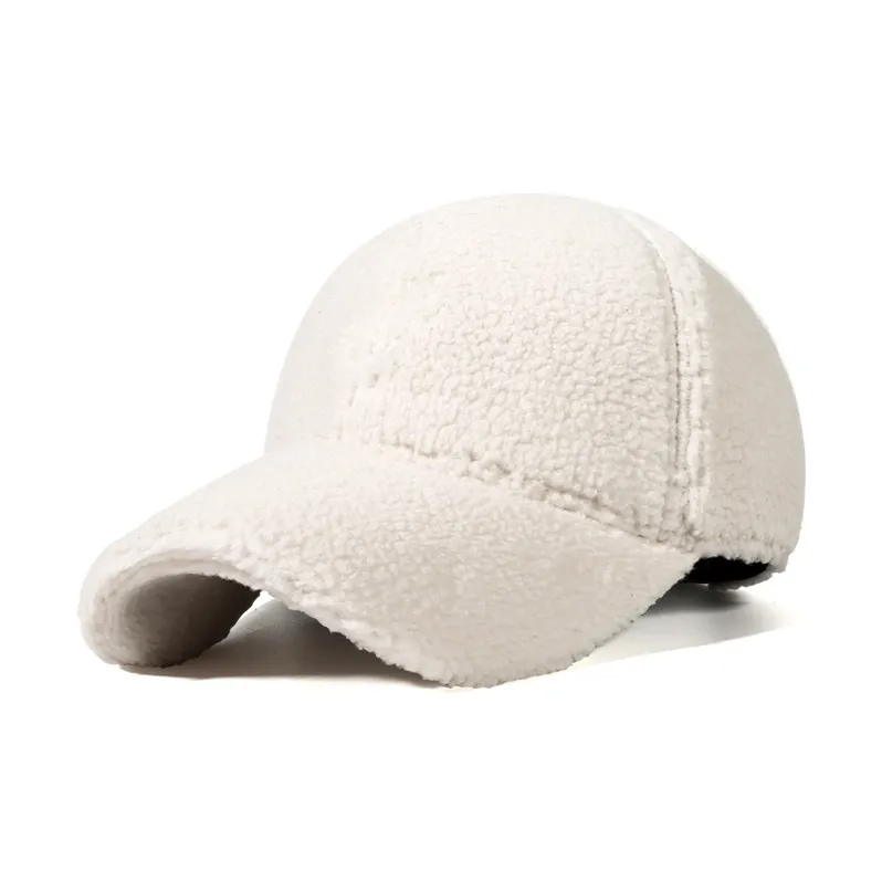CACUSS Junior Faux Sherpa Baseball Caps Unisex-3