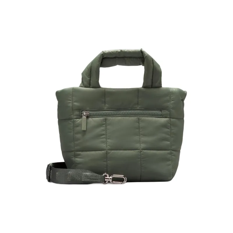 Lululemon Quilted Nylon Tote Bag, Shopping Bag, Shoulder Bag, Crossbody Bag, Handbag Mini Women's Gray Green-1
