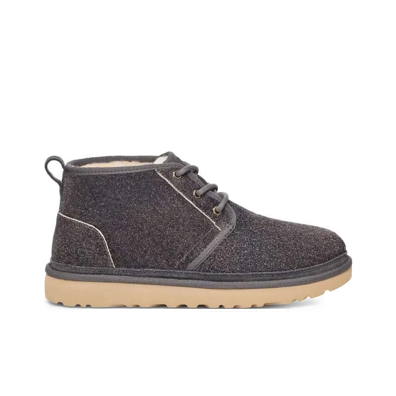 UGG Neumel Shaggy Suede Boot Dark Grey Women's-1