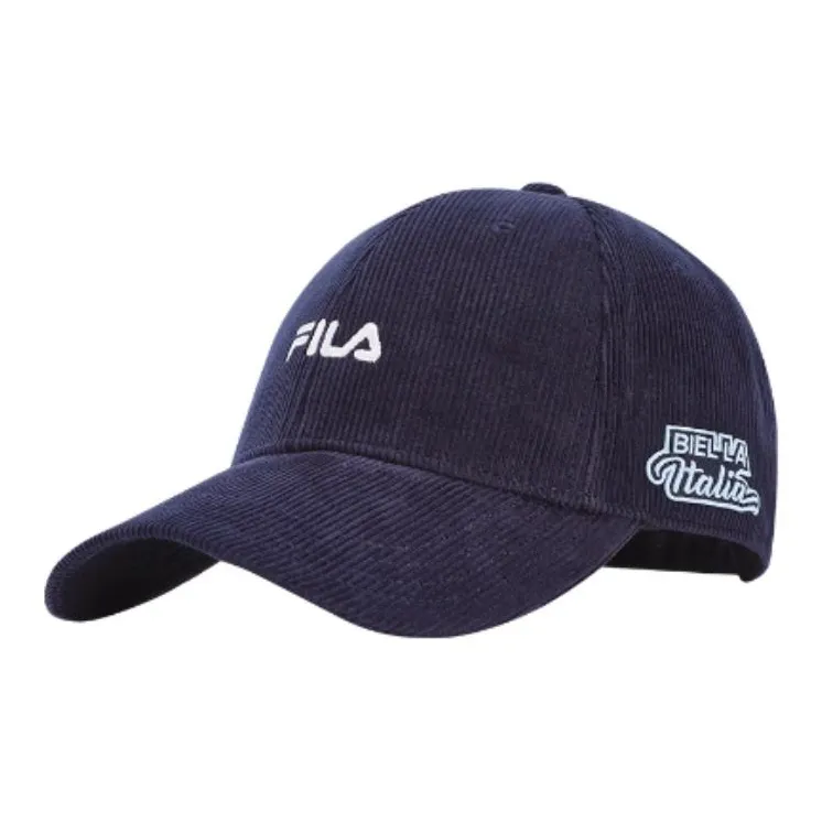 FILA Corduroy Baseball Caps Unisex Legend Blue-0