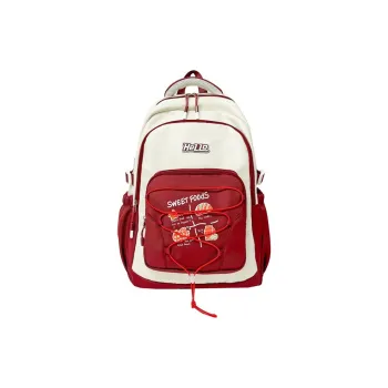DCLOUD Composite Cloth Backpack Unisex Red/Coffee/Gray/Black/Blue