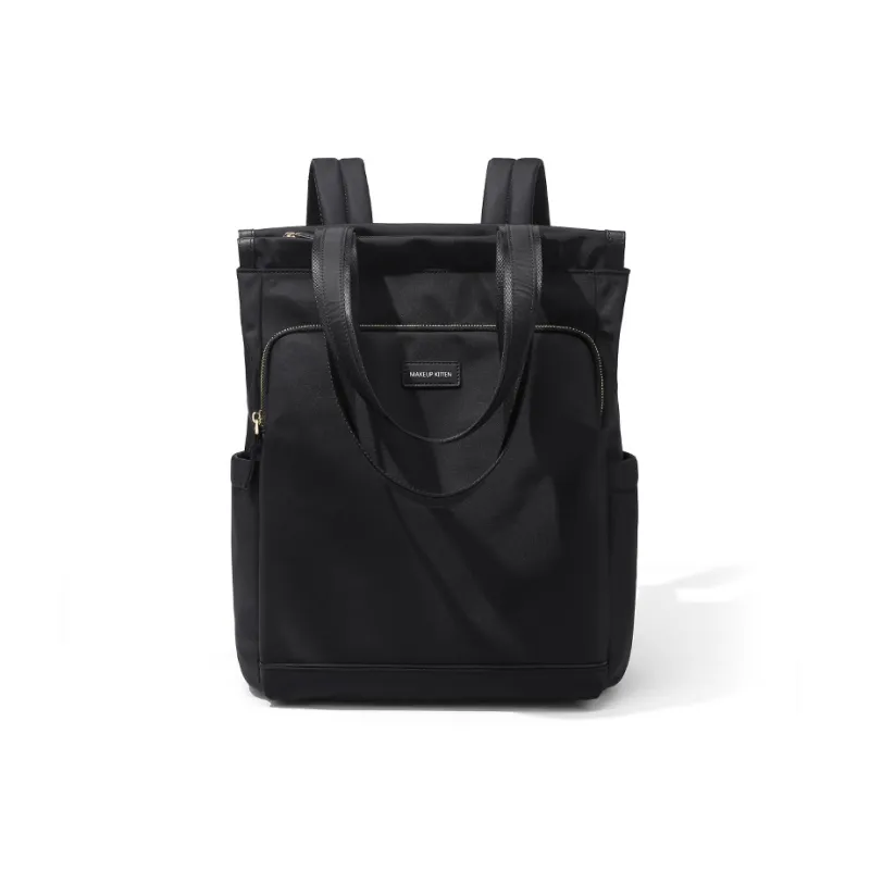 MAKEUP KITTEN Nylon Synthetic Leather Backpack One Shoulder Bag Regular Women's Khaki-7