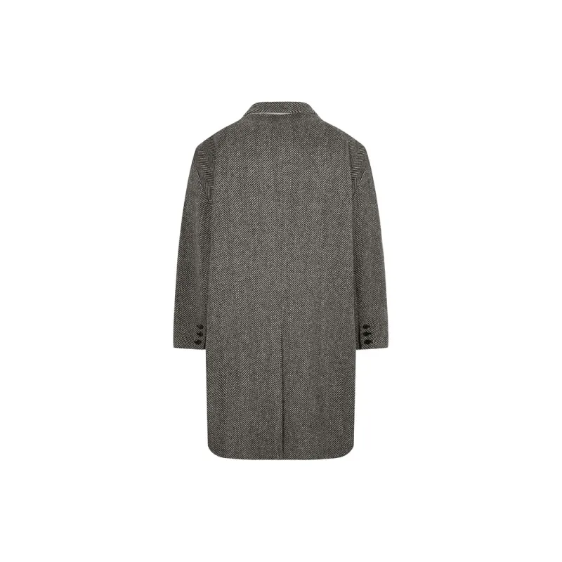 CROQUIS Neil Barrett Co brand Coat Men's 9O0812090 965 Black White Stripes/Plaid-1