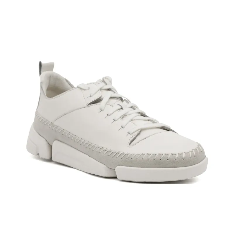 Clarks Tri Flap Shoes Low Top Casual Shoes Women's White-1