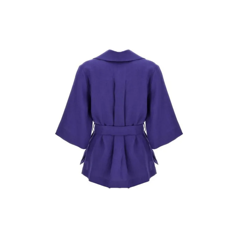 PAROSH Shirts Women's Purple-1