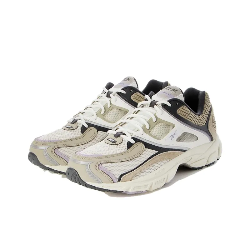 Reebok PREMIER TRINITY Anti Slip Wear Resistant Low Top Casual Running Shoes Unisex White Brown-3