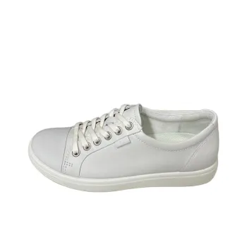 Ecco Soft 7 Slip Resistant Cushioning Wear Resistant Low Top Skateboard Shoes Women's White