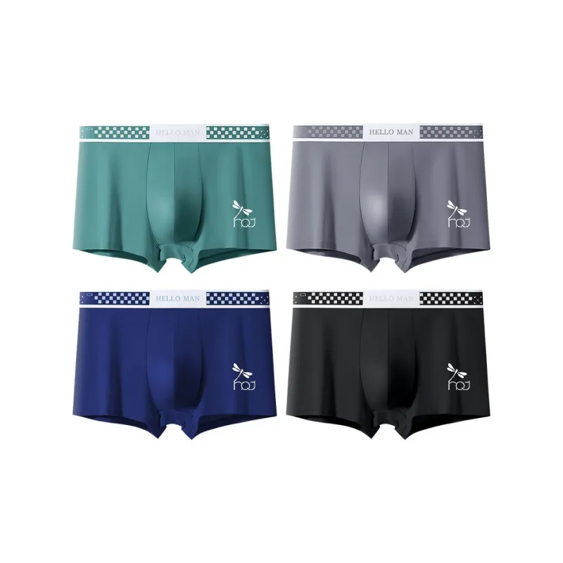 RED DRAGONFLY Cotton Panties Men's 4 Piece Gift Box Sets-9