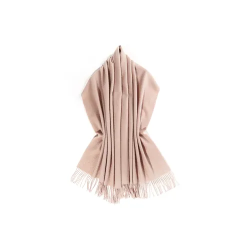 Shanghai Story Sheep Wool Knit Scarves Women's Red Shawl