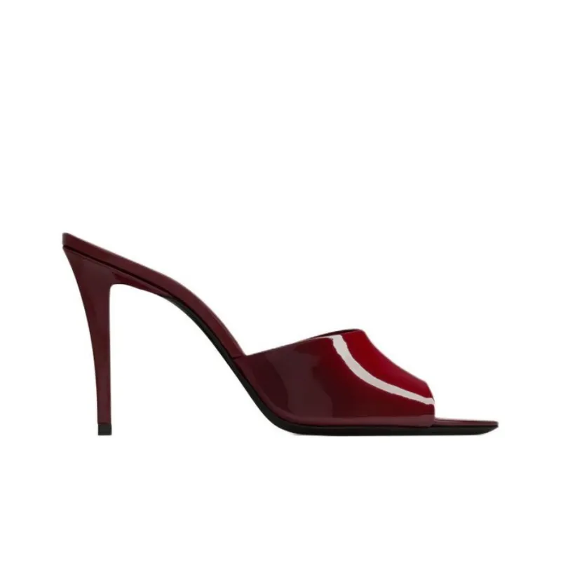 SAINT LAURENT Slip Resistant Slide Slippers Women's Red-1