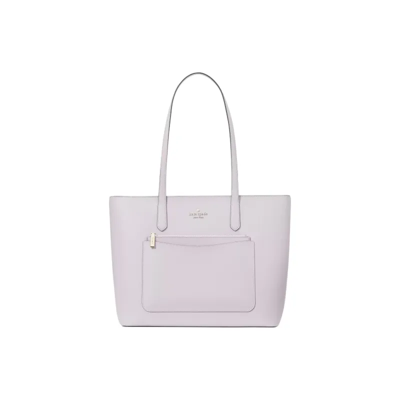 Kate Spade Staci Cross-Patterned PVC Tote Bag Shopping Bag Handbag Shoulder Bag Large Size Women's Lavender-0