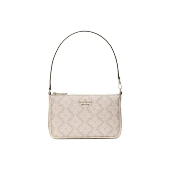 Kate Spade PVC Shoulder Bag Handbag Shoulder Bag Regular Women's Dark Beige Multicolor