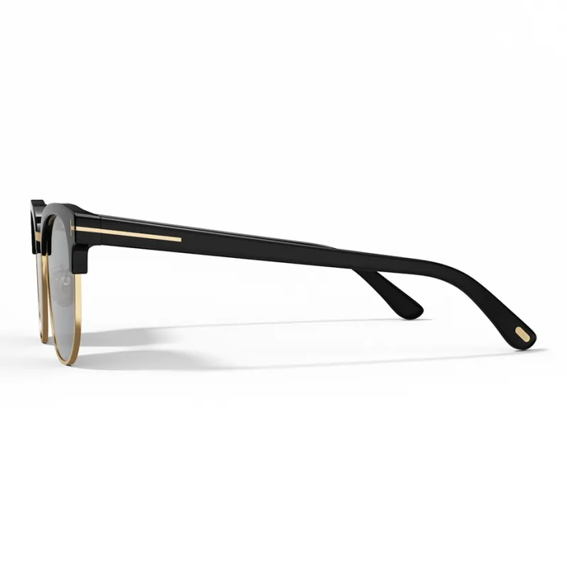 TOM FORD Plate Alloy Frame Browline Sunglasses Unisex-2