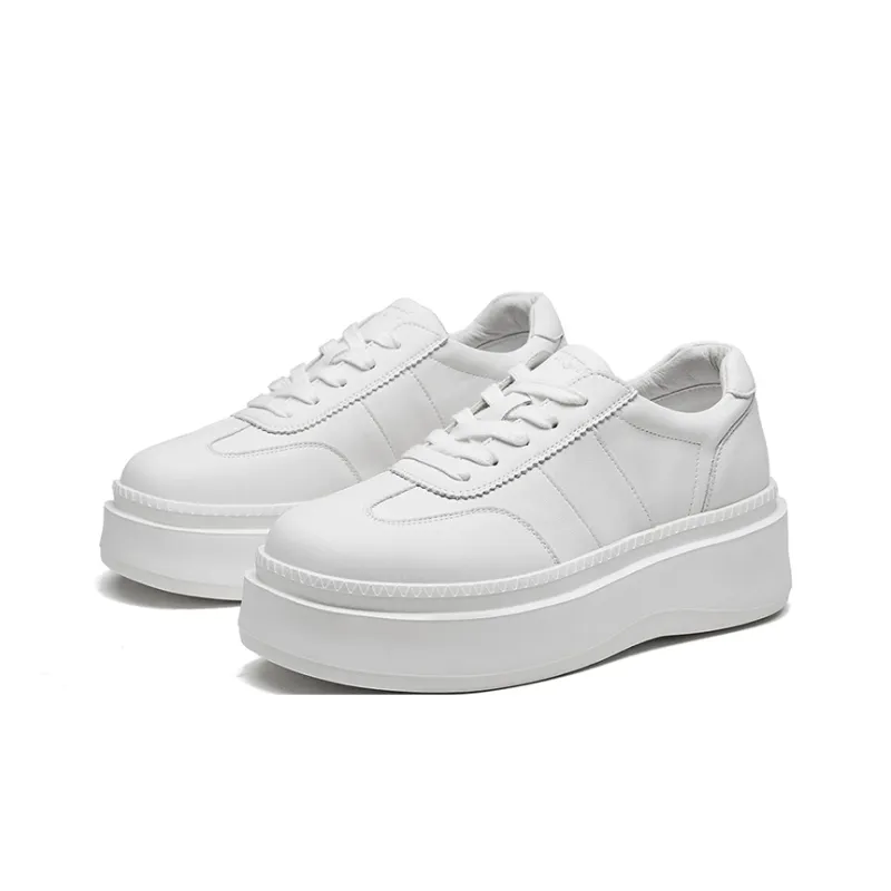 KANGNAI Low Top Casual Shoes Women's White-1
