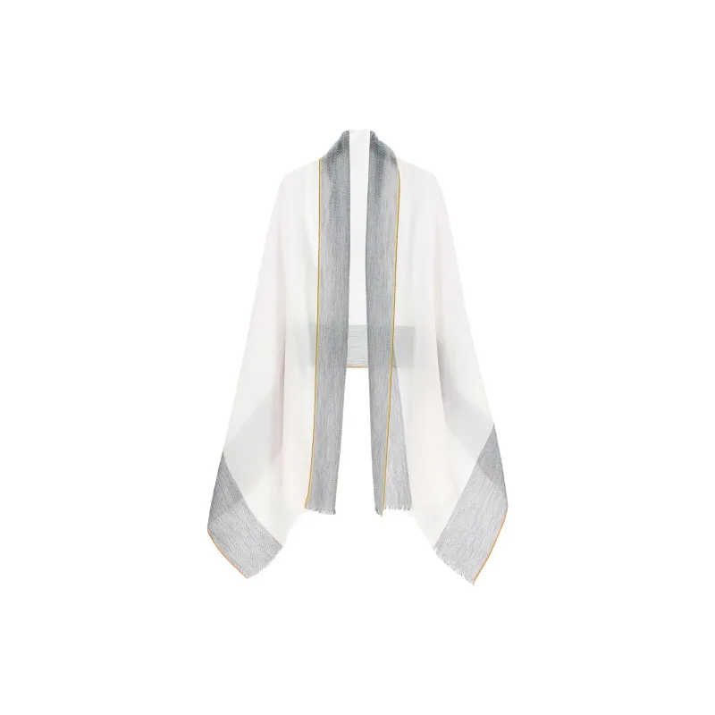 Shanghai Story Sheep Wool Knit Scarves Women's 7 Colors Available For Selection-3