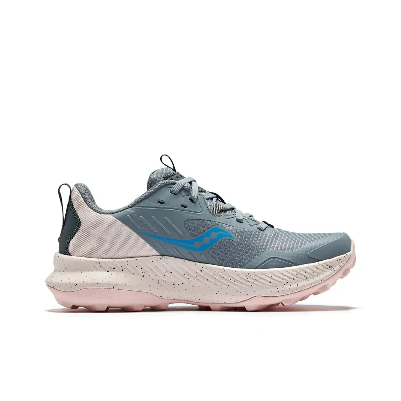 Saucony Low Top Running Shoes Women's Gray Pink-1