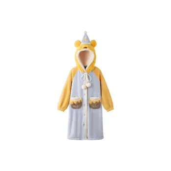 JINGYUN x Disney Pajama Robe Winter Women's Yellow