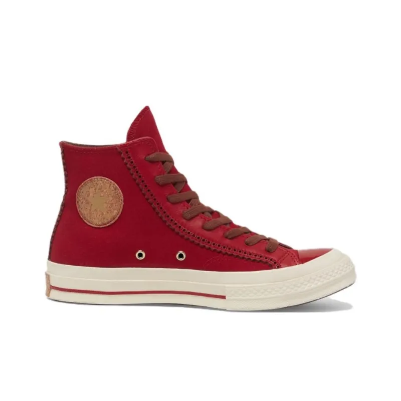 Converse 1970s Anti Slip Wear Resistant High Top Skateboard Shoes Unisex Red-1