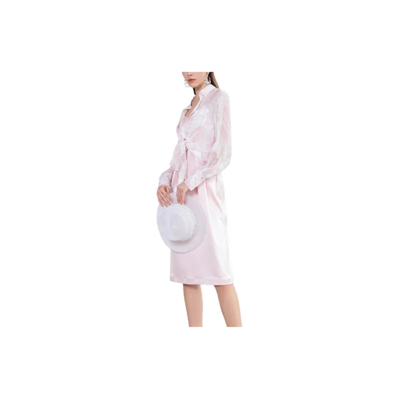 BESIONIA SS23 Shirt Women's Pink Floral Pattern-3