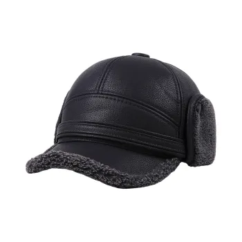 DENSSYNE Pu Leather Baseball Caps Men's