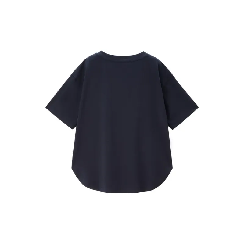 UNIQLO Drop Shoulder Sleeve T-Shirt Women's Mood Indigo-1