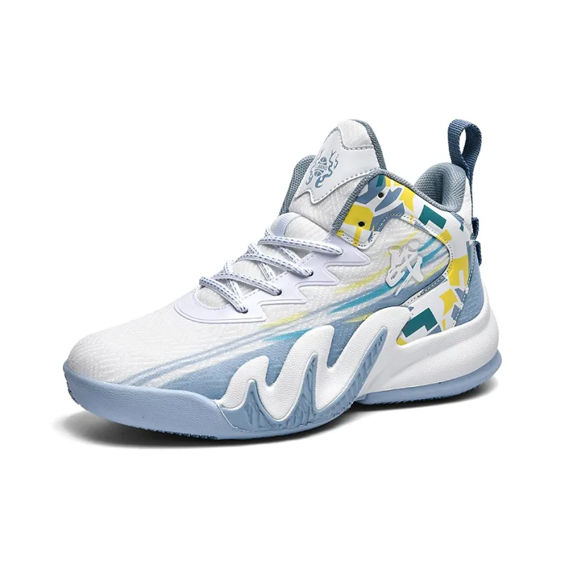 Wooden Rabbit Slip Resistant Mid Top Basketball Shoes Unisex-6