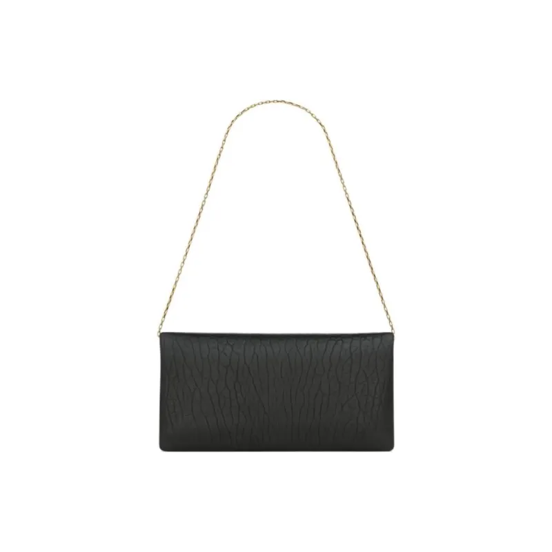 SAINT LAURENT Grain Lambskin Crossbody Bag, Shoulder Bag Mini Women's Black-3