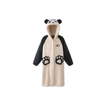 JINGYUN Pajama Robe Winter Women's Apricot