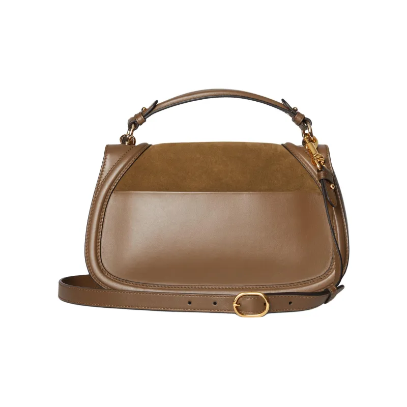 GUCCI Blondie Suede Shoulder Bag, Crossbody Bag, Handbag Medium Size Women's Light Brown-3